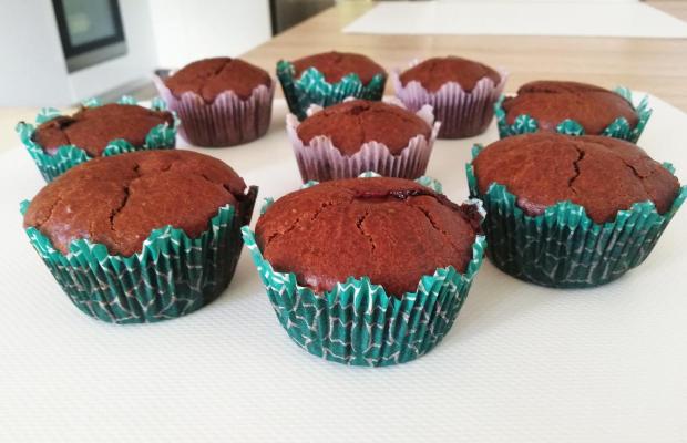 Makové muffiny s ovocím a čokoládou , sedita321123