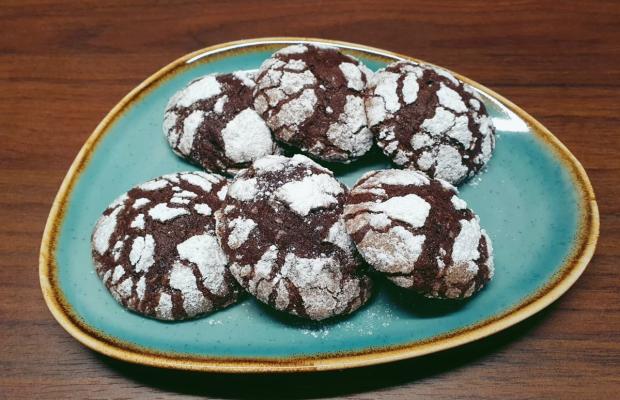 Kakaovo-kávové crinkles, Slavka K