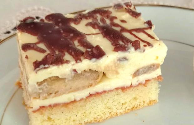 Zákusok s piškótami a krémom, JarushkaD
