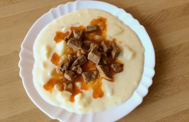 Zemiakový prívarok s bravčovým perkeltom, Hlavné jedlá, recept, Martuška 123