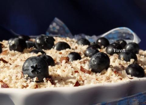 Čučoriedkový koláč - recept postup 1