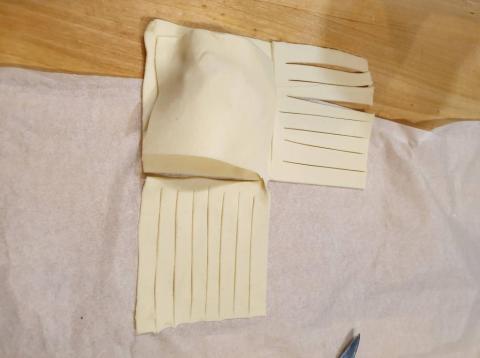 Jablkovo mandľový šatôčok - recept postup 2