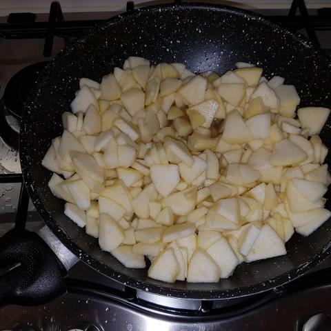 Jablkový koláč americkej babky - recept postup 6