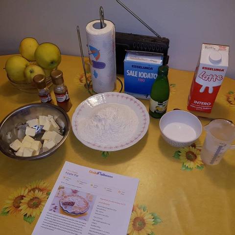 Jablkový koláč americkej babky - recept postup 1
