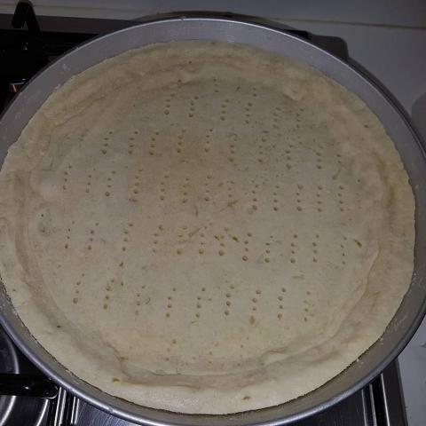 Torta s mandľovým krémom a figami - recept postup 2