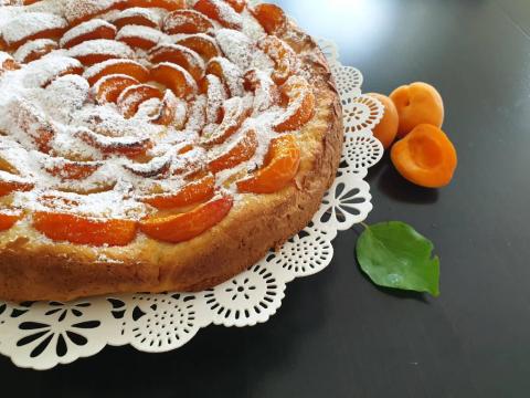 Marhuľový koláč s ricottou - recept postup 1