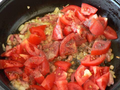Zelená fazuľka na baskický spôsob - recept postup 3