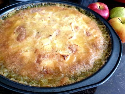 Francúzsky jablkový koláč - recept postup 1