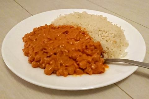 Cícer na kari - recept postup 3