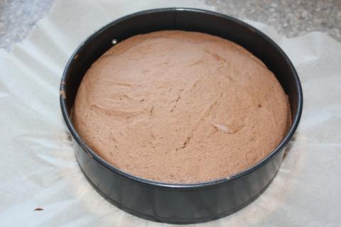 Čokoládovo jahodová torta - recept postup 2