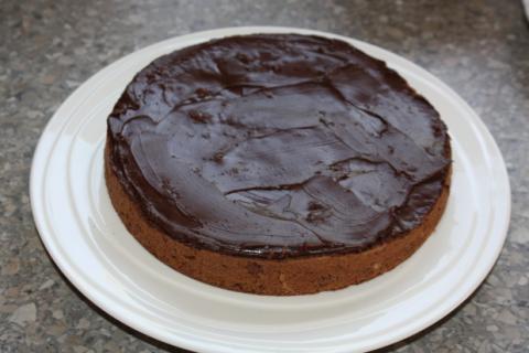 Čokoládovo jahodová torta - recept postup 5