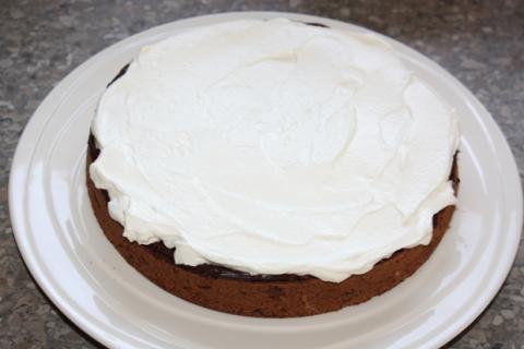 Čokoládovo jahodová torta - recept postup 6