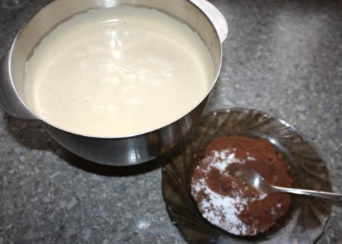 Čokoládovo orechové rezy bez múky - recept postup 1