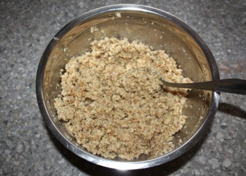 Čokoládovo orechové rezy bez múky - recept postup 4