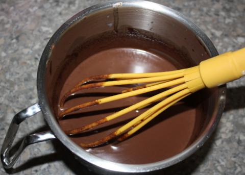 Čokoládovo orechové rezy bez múky - recept postup 6