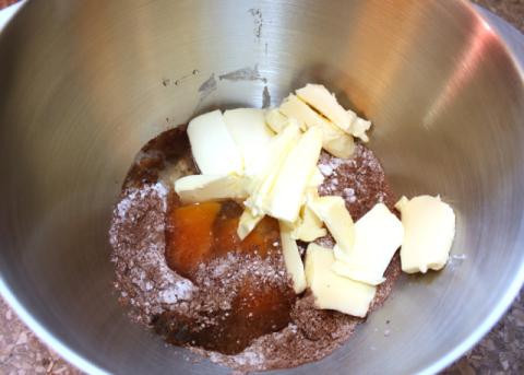 Čokoládový puding s hruškami - recept postup 1