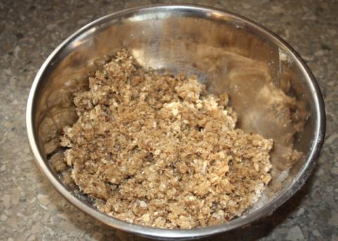 Jablkový crumble - recept postup 2