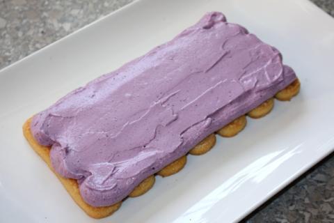 Nepečený smotanovo-čučoriedkový zákusok - recept postup 7