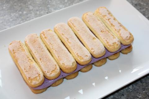 Nepečený smotanovo-čučoriedkový zákusok - recept postup 9