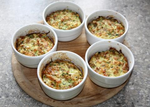 Slané cukinové koláče - recept postup 4