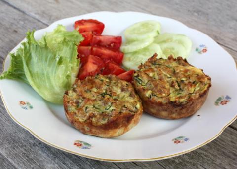 Slané cukinové koláče - recept postup 5