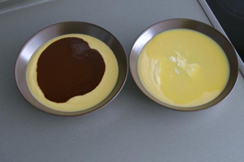 Dvojfarebný cheesecake - recept postup 7