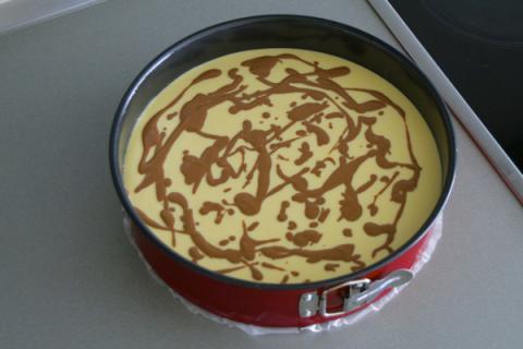 Dvojfarebný cheesecake - recept postup 10