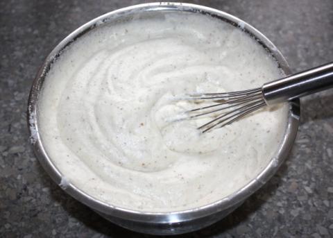 Pudingovo - smotanový zákusok bez múky - recept postup 2