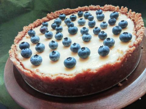 Rýchly cheesecake s čučoriekami - recept postup 1