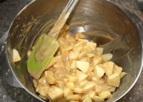 Jablkový koláč - recept postup 2