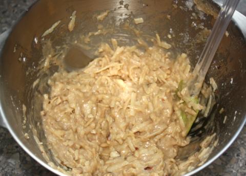 Jablkovo orechový koláč - recept postup 5