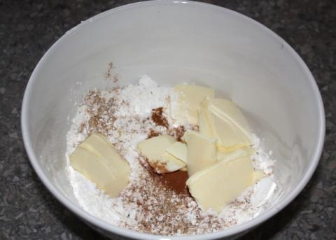 Jablkový koláč s tvarohom - recept postup 9
