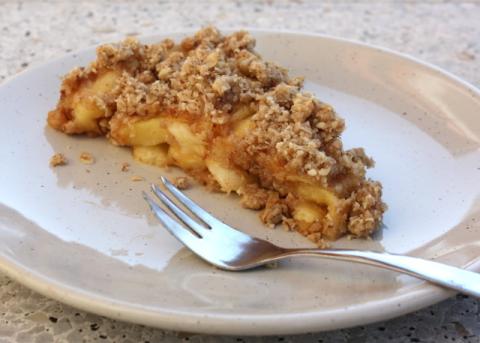 Jablkový crumble - recept postup 11