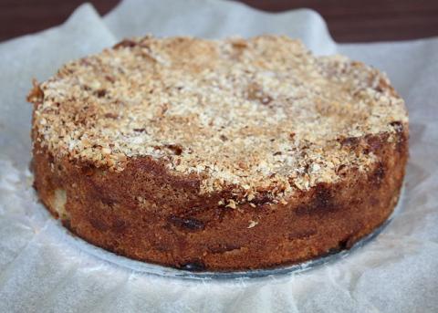 Jablkový koláč s orechami - recept postup 11