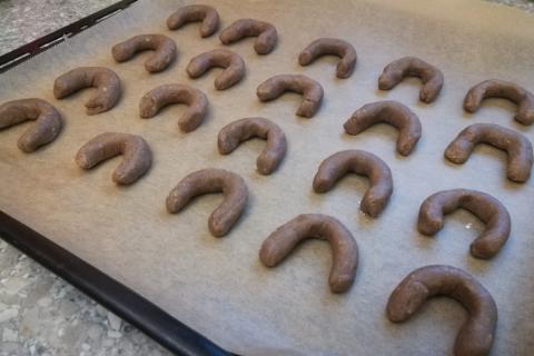 Kakaovo - orechové rožteky s medom - recept postup 5