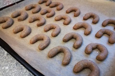 Kakaovo - orechové rožteky s medom - recept postup 6