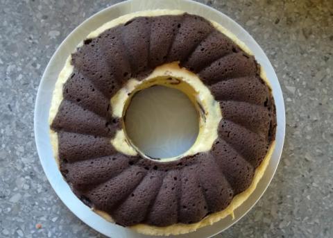 Tvarohovo-kakaový koláč - recept postup 3