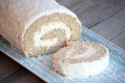 Kokosová roláda - recept postup 1