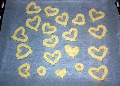 Kokosové strojčekové keksíky - recept postup 2