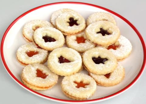 Krehké plnené kolieska - recept postup 7