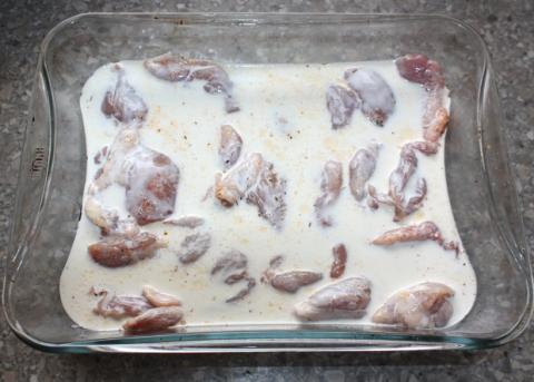 Kurča na smotane s dusenou zeleninou - recept postup 1