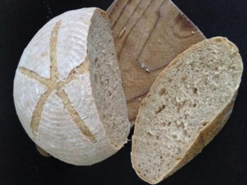 Kváskový špaldovoražný chlieb - recept postup 1