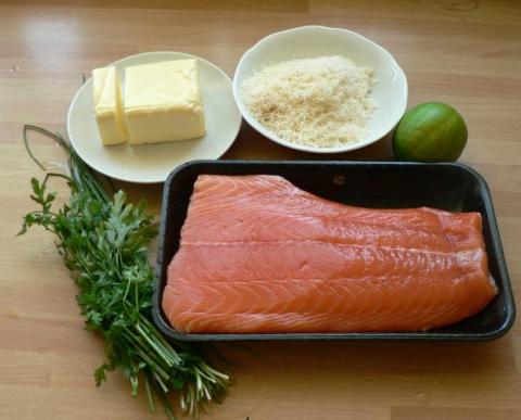 Losos s domácimi rezancami - recept postup 9