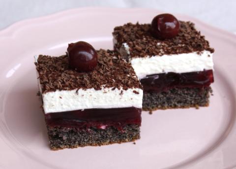 Fantastické višňovo-makové rezy - recept postup 12