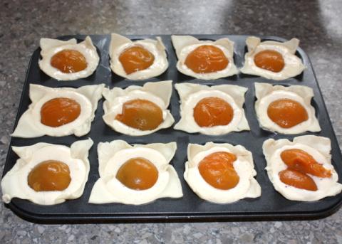 Marhuľové košíčky - recept postup 3