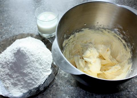 Trené maslové pečivo - recept postup 1