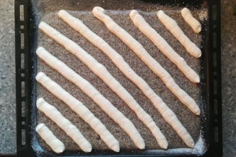 Mriežkový makovo - tvarohový koláč - recept postup 5
