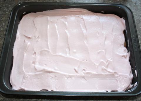 Nepečený trojfarebný smotanový zákusok - recept postup 4