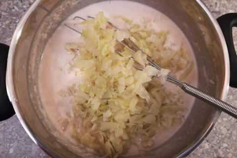 Palacinky s kapustou - recept postup 5