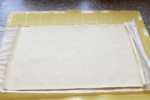Plnené taštičky z lístkové cesta - recept postup 1